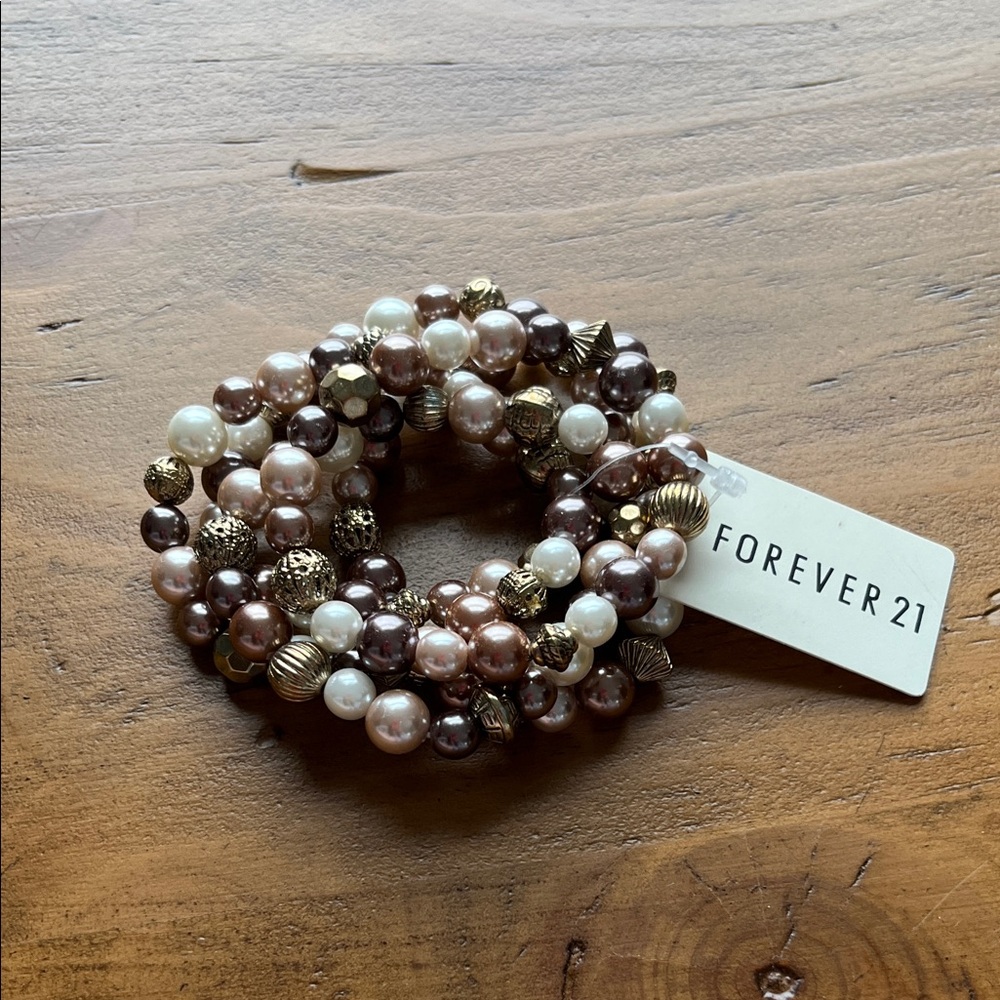 Forever 21 Multicolor Beaded Bracelet Set